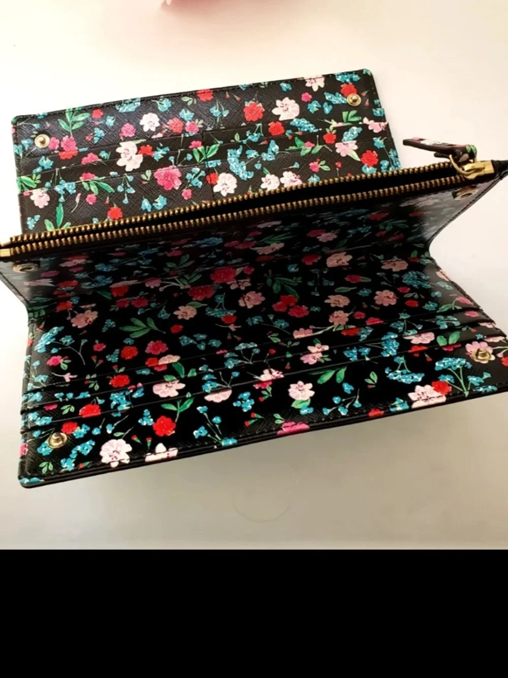 Kate Spade Gardner Street Greenhouse Floral Shawn Wallet Clutch Organizer